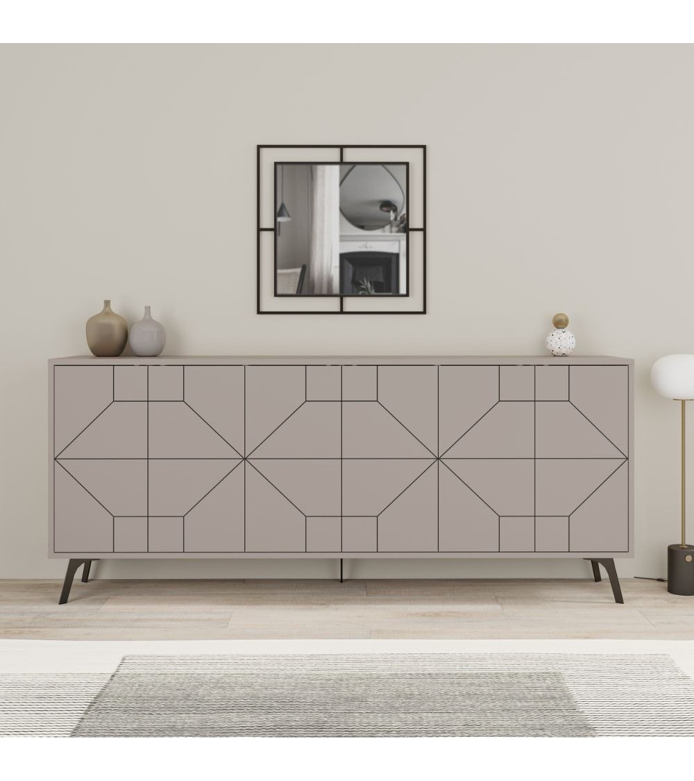 Madia 6 ante Dune 183 cm. colore tortora