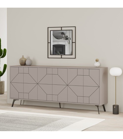 Madia 6 ante Dune 183 cm. colore tortora