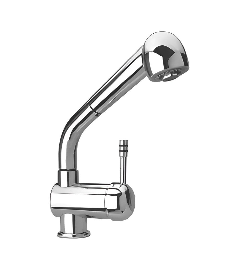 Miscelatore monoforo lavello doccia estraibile Paini 64CN566 satinato