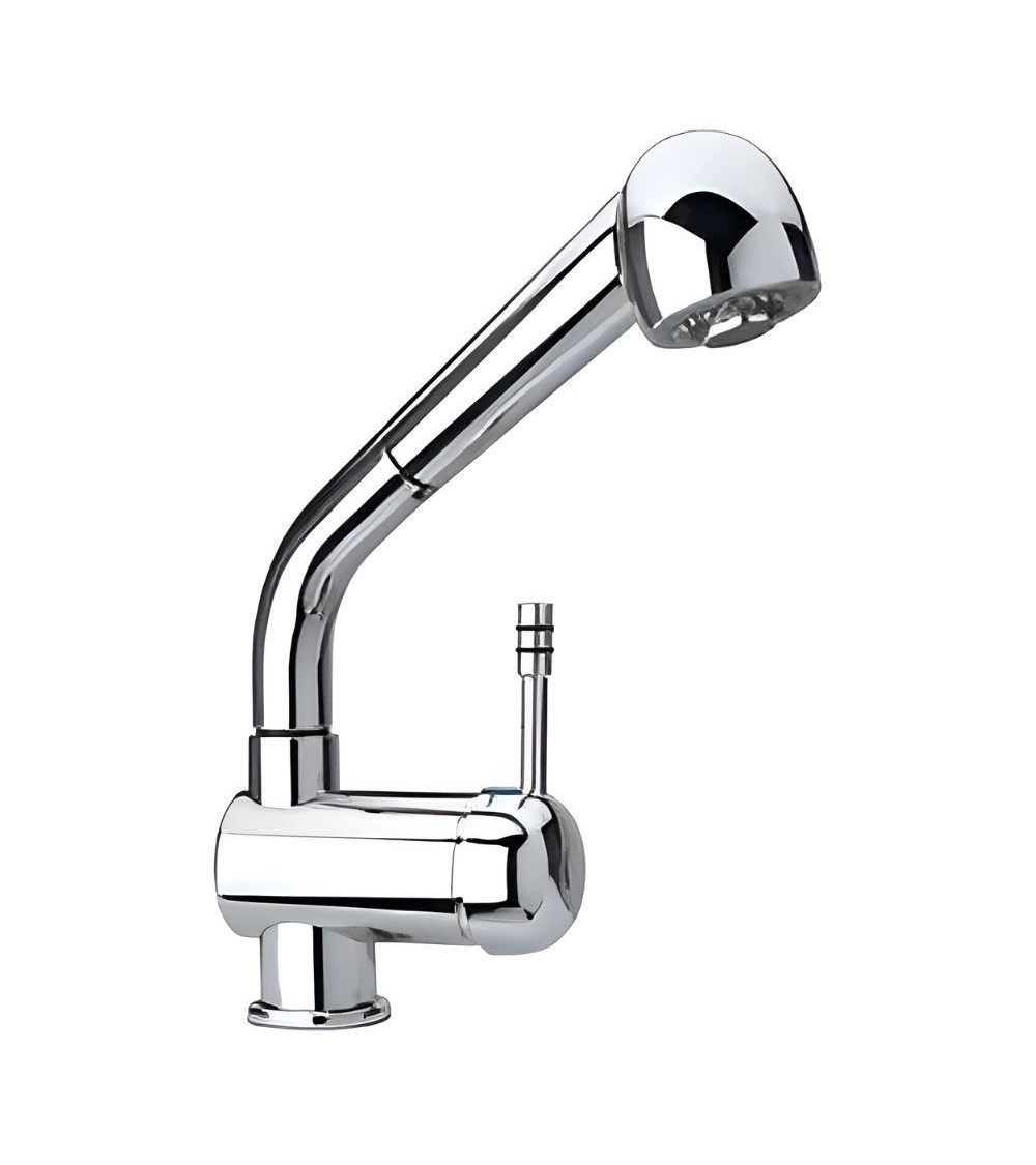 Miscelatore monoforo lavello doccia estraibile Paini 64CR566 cromato