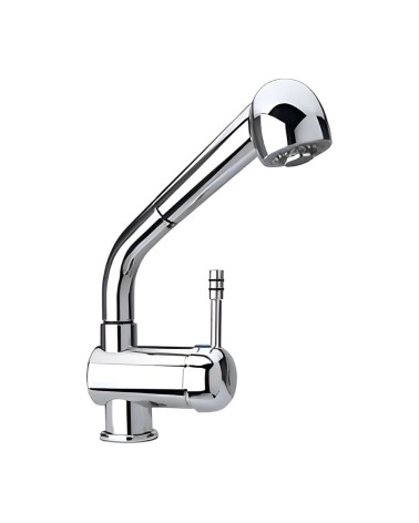Miscelatore monoforo lavello doccia estraibile Paini 64CR566 cromato