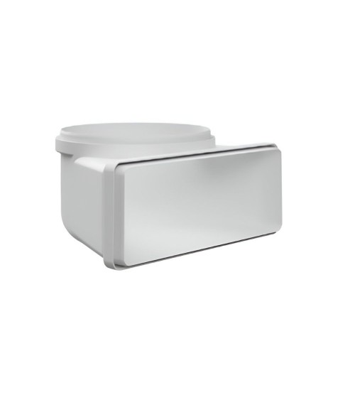 Curva verticale per cappe BVCVQT229 da tondo a rettangolare 22x9 cm