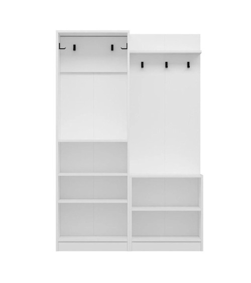 Armadio ingresso Dante con appendiabito colore bianco