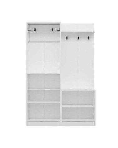 Armadio ingresso Dante con appendiabito colore bianco