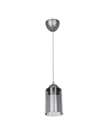 Lampada da soffitto Optical ASZ1027 con paralume in plastica fumè