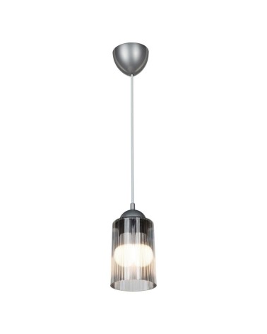 Lampada da soffitto Optical ASZ1027 con paralume in plastica fumè