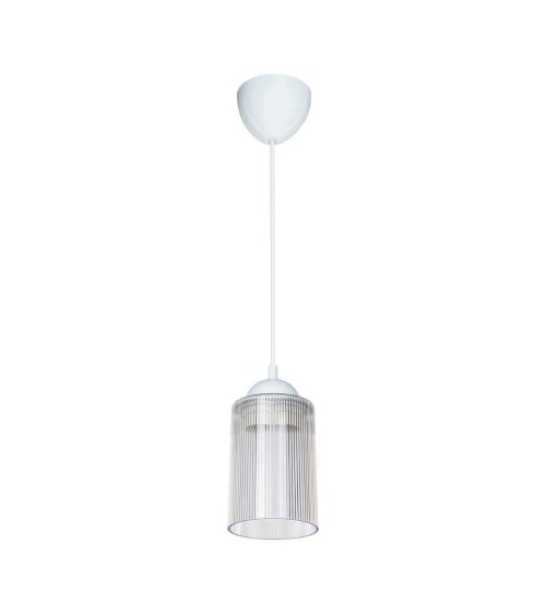 Lampada da soffitto Optical ASZ1025 con paralume in plastica trasparente