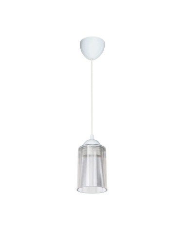 Lampada da soffitto Optical ASZ1025 con paralume in plastica trasparente