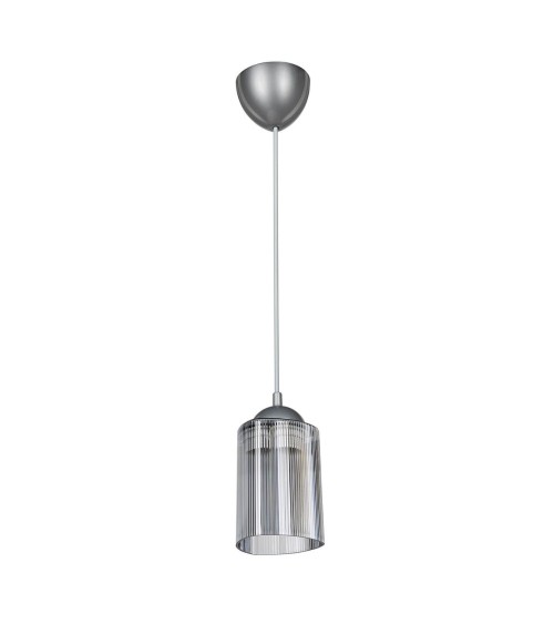 Lampada da soffitto Optical MDL3871 con paralume triangolo in plastica fumè