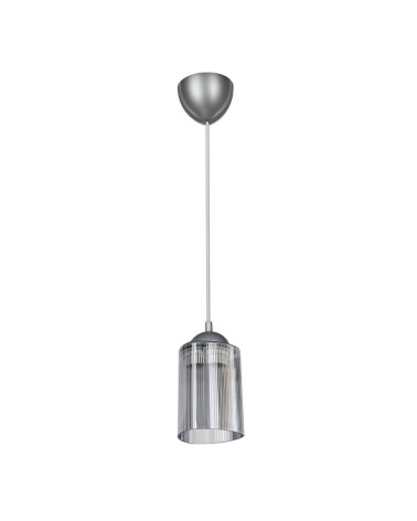 Lampada da soffitto Optical MDL3871 con paralume triangolo in plastica fumè