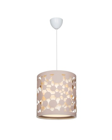 Lampada da soffitto Summer ASZ1179 con intagli colore beige