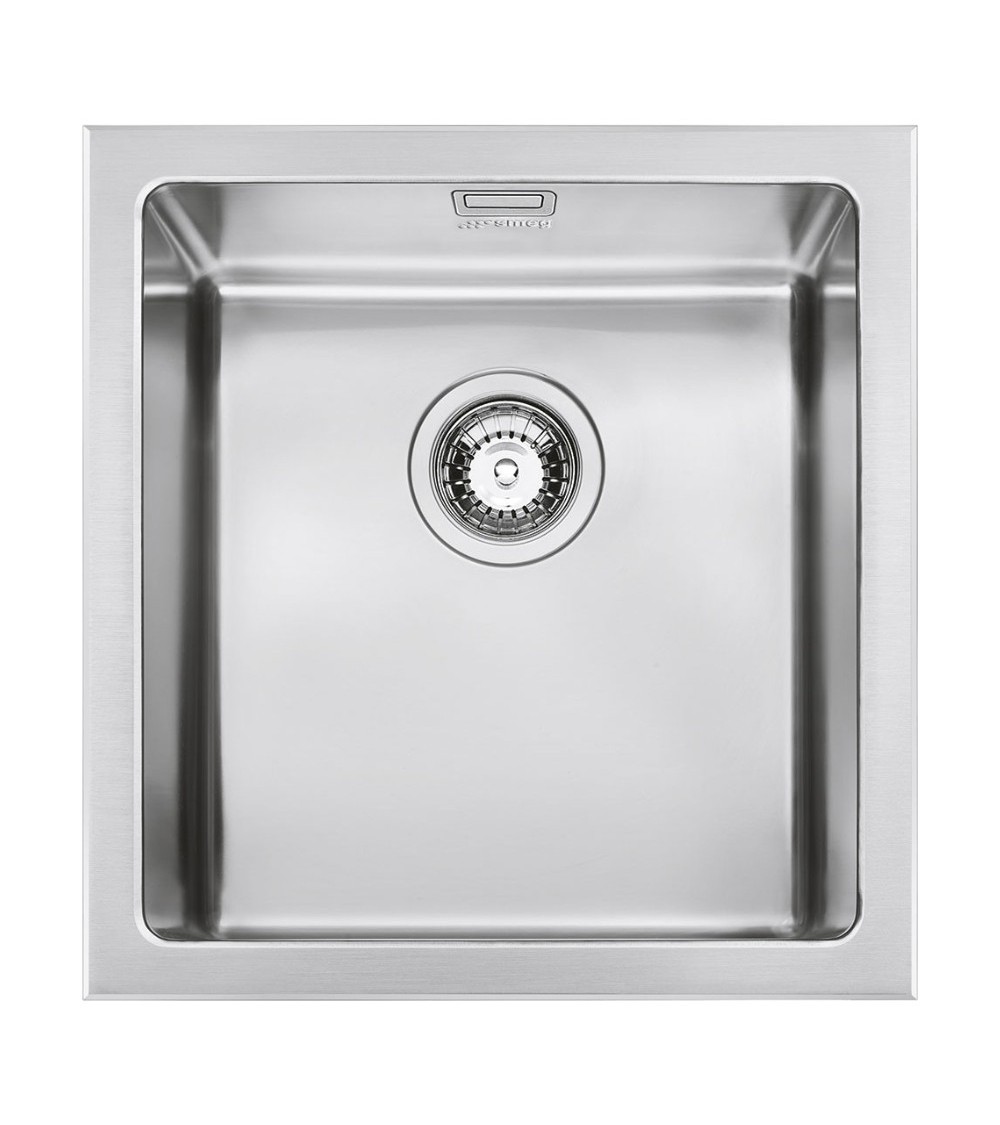 Lavello Smeg VQR40 una vasca 40x50 cm semifilo inox