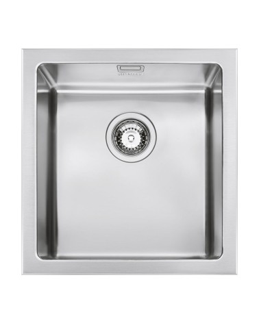 Lavello Smeg VQR40 una vasca 40x50 cm semifilo inox