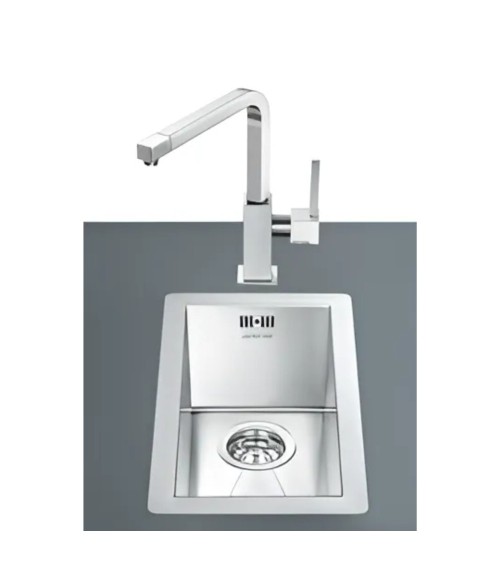 Lavello Smeg VQ20 una vasca 26.7x46.4 cm filotop inox