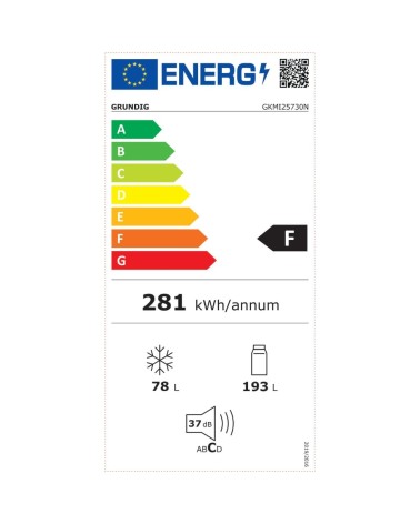 Frigorifero combinato incasso reversibile GKMI25730N LH 275 LT Grundig classe F