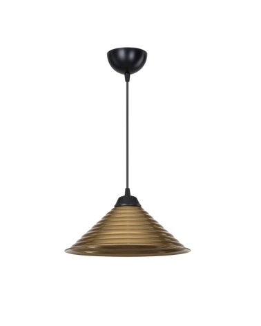 Lampada da soffitto Sava ASZ1619 con paralume in metallo bronzo