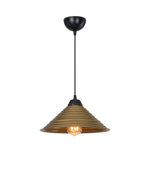 Lampada da soffitto Sava ASZ1619 con paralume in metallo bronzo