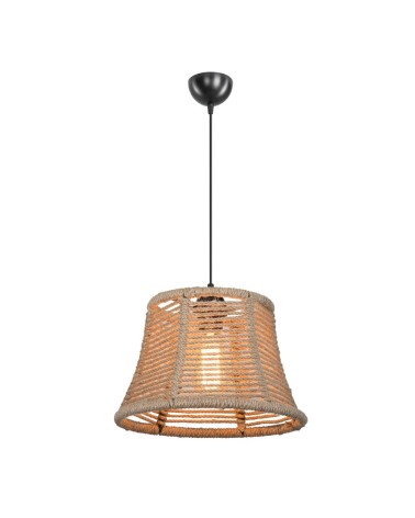 Lampada da soffitto Besta ASZ1745 con paralume in iuta