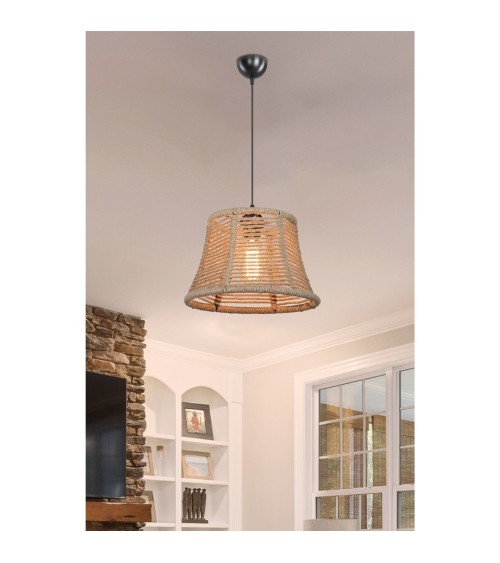 Lampada da soffitto Besta ASZ1745 con paralume in iuta