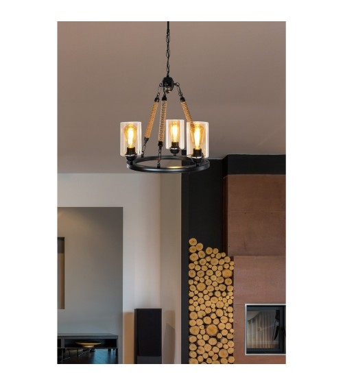 Lampada da soffitto Lotus ASZ0954 con 3 portalampade