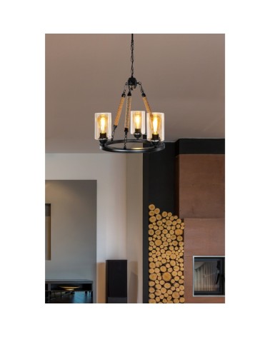 Lampada da soffitto Lotus ASZ0954 con 3 portalampade