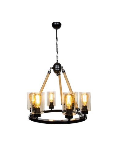 Lampada da soffitto Lotus ASZ0686 con 6 portalampade