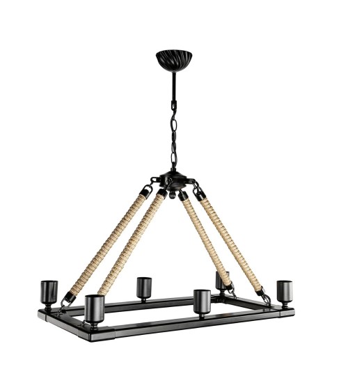 Lampada da soffitto Bohem ASZ0866 con 6 portalampade