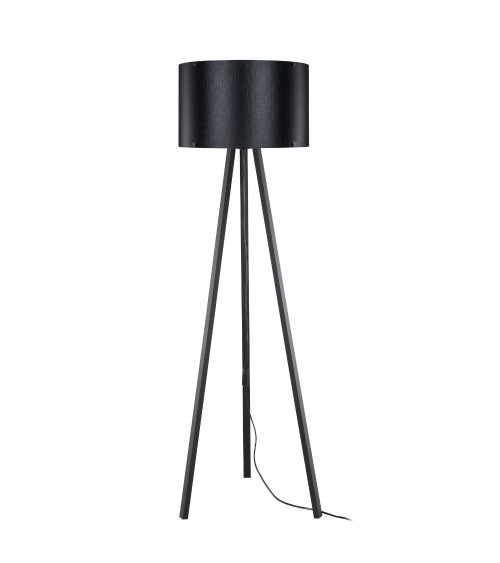Lampada da terra Piko MDL5134 con piantana e paralume in tessuto nero
