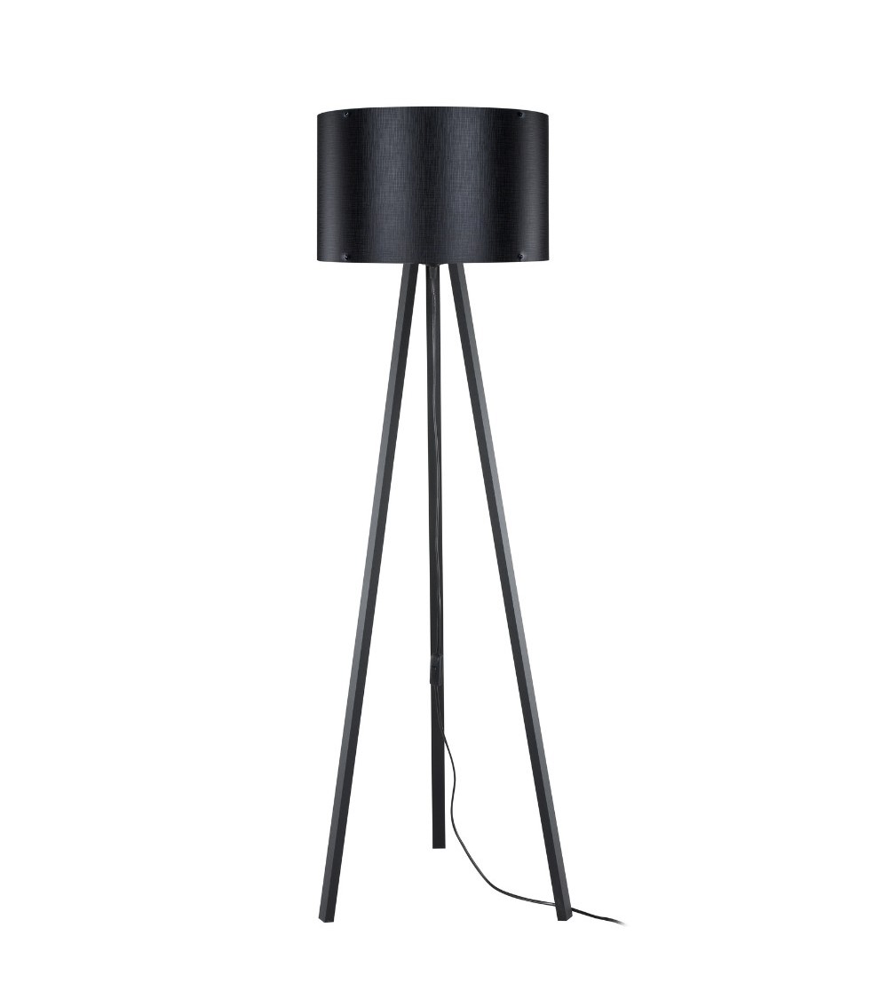 Lampada da terra Piko MDL5134 con piantana e paralume in tessuto nero