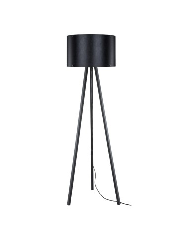 Lampada da terra Piko MDL5134 con piantana e paralume in tessuto nero