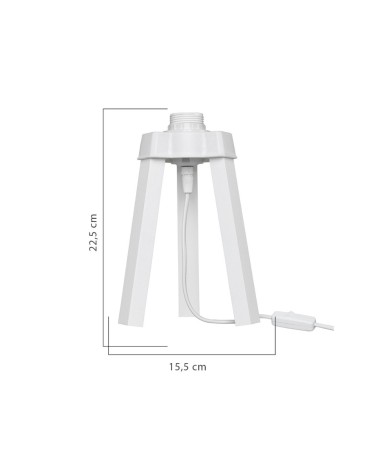 Lampada da tavolo Piko MDL4768 colore bianco
