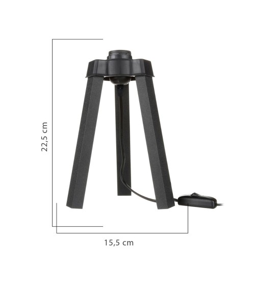 Lampada da tavolo Piko MDL4769 colore nero