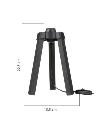 Lampada da tavolo Piko MDL4769 colore nero