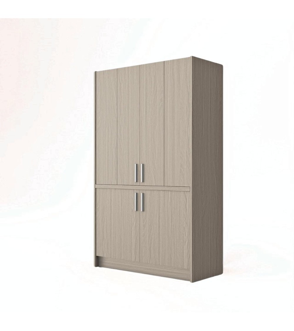 Cucina monoblocco Fold struttura e ante a libro olmo