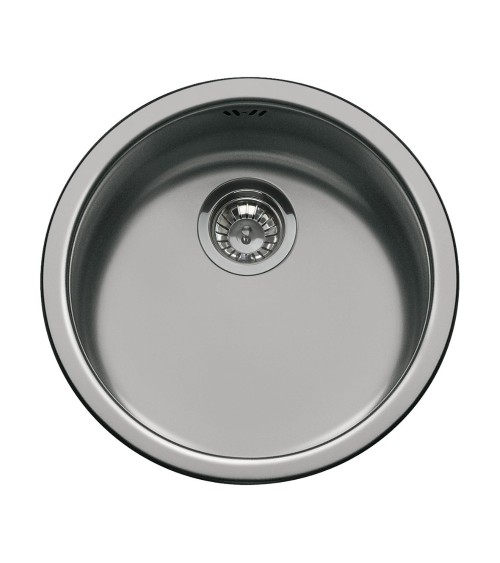Lavello tondo Smeg 10I3PN 43.5 cm PVD acciaio nero