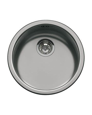 Lavello tondo Smeg 10I3PN 43.5 cm PVD acciaio nero