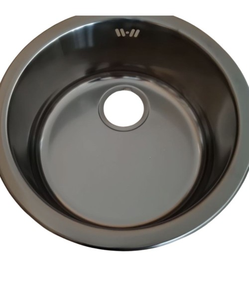 Lavello tondo Smeg 10I3PN 43.5 cm PVD acciaio nero