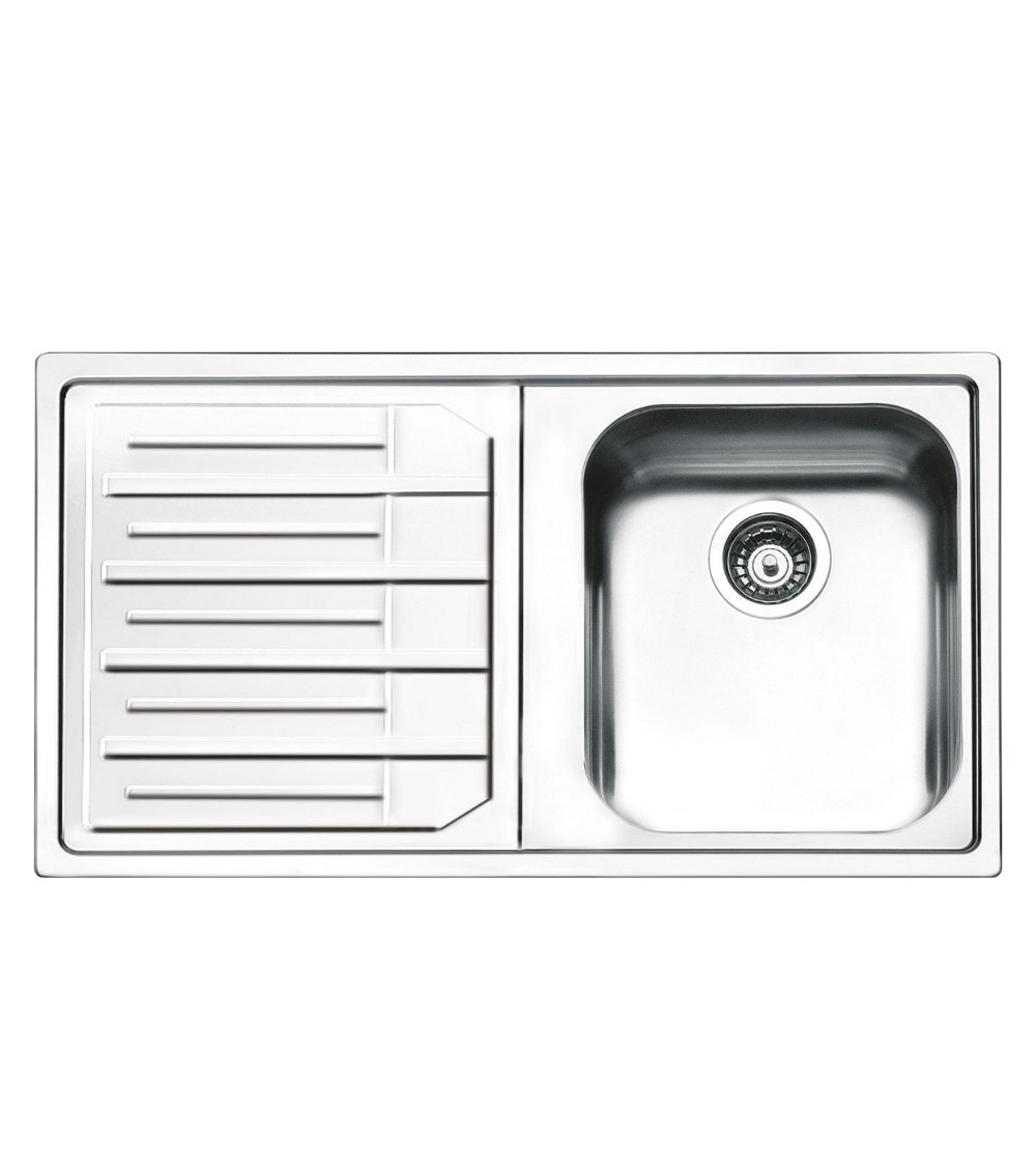 Lavello Smeg LP861S2 inox 1 vasca con gocciolatoio sinistro 86x50 cm.