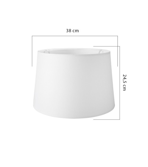 Lampada da terra RODIBI3012 con piantana bianca e paralume rosa
