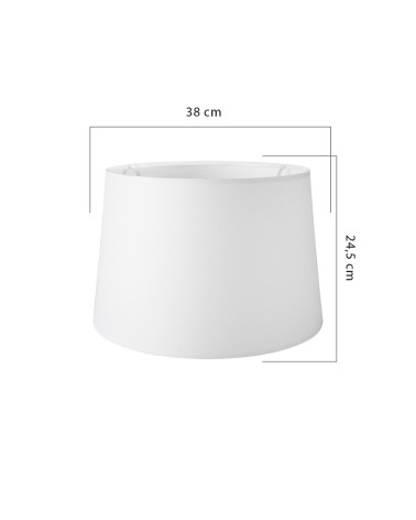 Lampada da terra RODIBI3012 con piantana bianca e paralume rosa