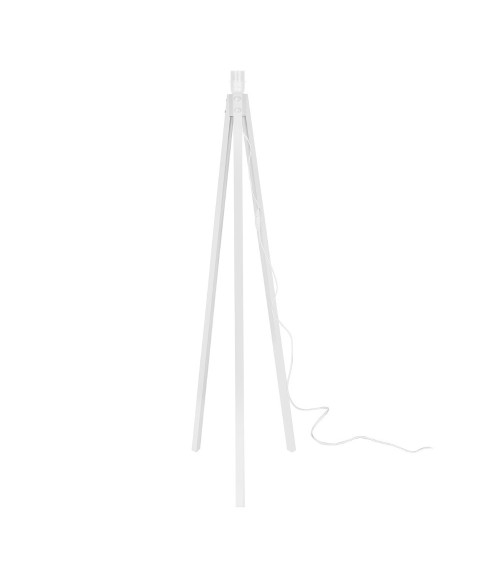 Lampada da terra RODIBI3012 con piantana bianca e paralume rosa