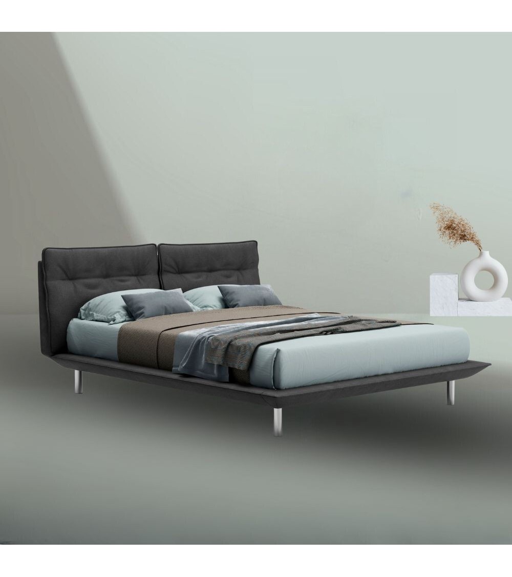 Letto Bolt matrimoniale fisso colore grigio scuro