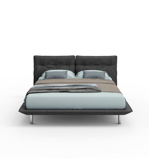 Letto Bolt matrimoniale fisso colore grigio scuro