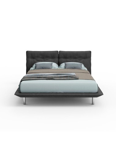 Letto Bolt matrimoniale fisso colore grigio scuro