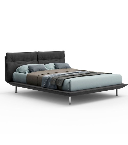 Letto Bolt matrimoniale fisso colore grigio scuro