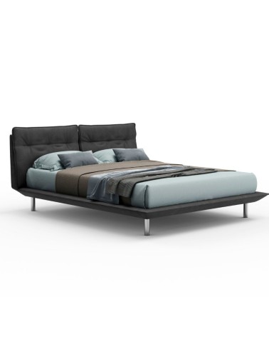 Letto Bolt matrimoniale fisso colore grigio scuro