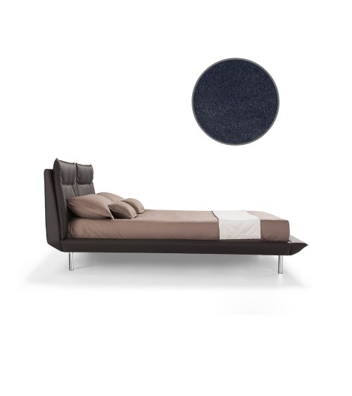 Letto Bolt matrimoniale fisso colore grigio scuro