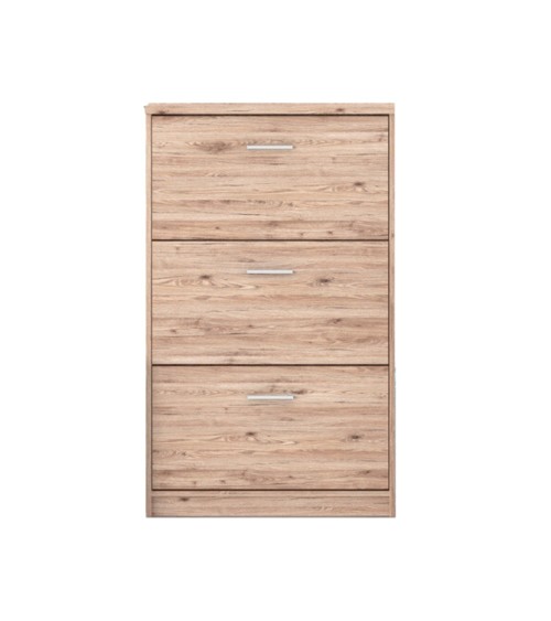 Scarpiera Nepo 3 scomparti colore rovere
