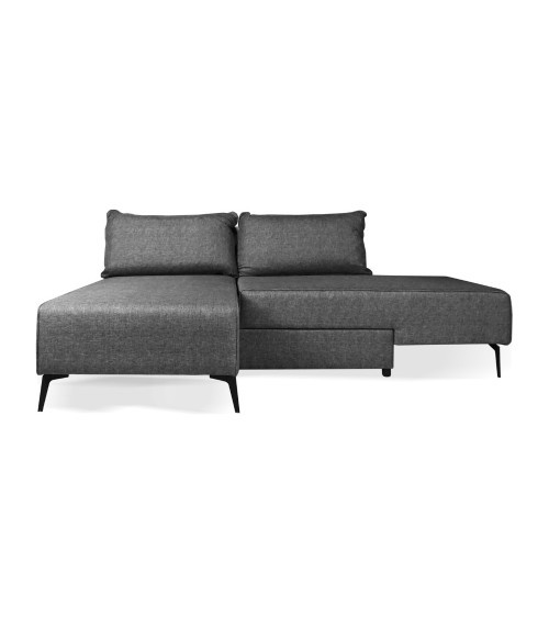 Divano letto angolare Armada in tessuto Mina 11 grigio