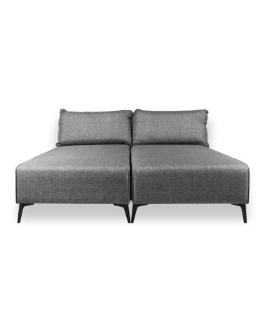 Divano letto angolare Armada in tessuto Mina 11 grigio